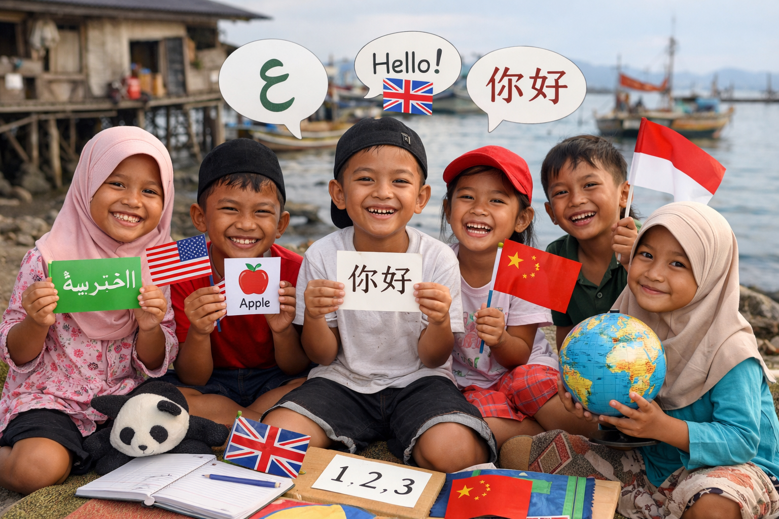 Pelatihan Multi Bahasa untuk Anak Pesisir
